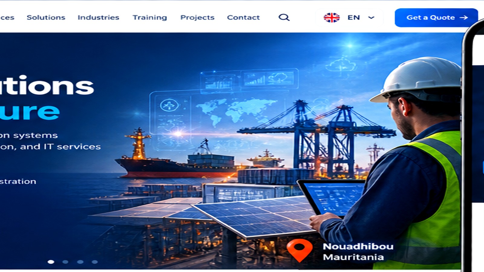 Industrial digital transformation in Nouadhibou